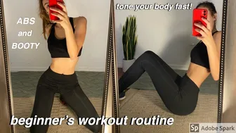 MY WORKOUT ROUTINE + get toned FAST