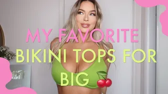 MY FAVORITE BIKINI TOPS FOR BIG ???? | try on haul