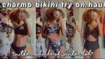 charmo bikini try on haul 2021 *in the middle of winter again lol* #1