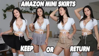 TRY ON HAUL : Mini Skirts from Amazon! #1