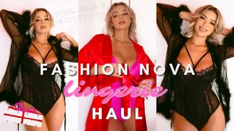 Fashion Nova Holiday Lingerie Haul 2021