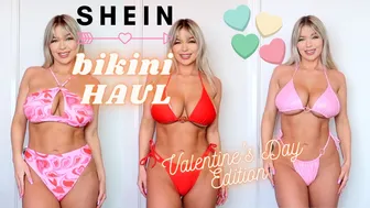 SHEIN SWIMSUIT TRY ON HAUL | VALENTINE'S DAY ♥️♥️♥️♥️ #1