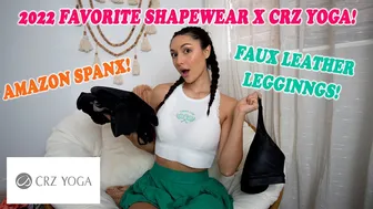 TRY ON HAUL : Favorite shapewear 2022 x CRZ YOGA | Amazon Spanx Faux Leather leggings