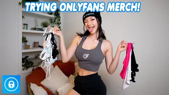 TRYING ONLYFANS MERCH!