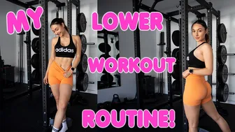 COME WORKOUT WITH ME: My lower workout routine/ lets get in shape together! #1