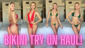 TRY ON BIKINI HAUL! (trying on my ENTIRE BIKINI COLLECTION part 1) #1