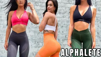 ALPHALETE TRY ON HAUL | New Leggings, Bras, & More