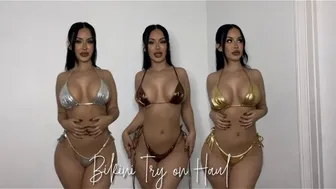 Metallic Bikini Try on Haul #1