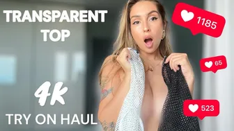 [4K] TRANSPARENT See-Through Clothes | Transparent Try on Haul #1