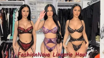 FASHIONNOVA VALENTINES DAY LINGERIE TRY ON HAUL♥️