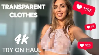 [4K] See-Through Lingerie | Transparent Try on Haul #1