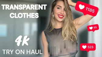 [4K] Transparent Outfits Try On Haul: No Underwear Challenge with Aisu #1