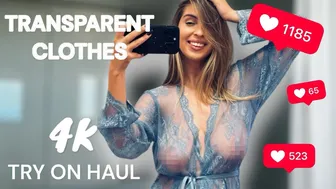 [4K] TRANSPARENT Clothes TRY-ON HAUL | See-Through NO BRA