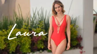 Red Swimsuit Model Film #swimsuit #model #lauracontreras #modelfilm #fashion #top