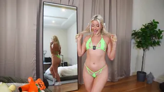 TINY MICRO BIKINI TRY ON HAUL | Charlotte Parkes #4