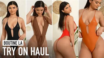 Adela Guerra BOUTINE LA one-piece swimsuit try on haul! #1