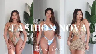 TROPICAL BIKINI TRY ON HAUL FROM FASHION NOVA | TIANA MUSARRA #1