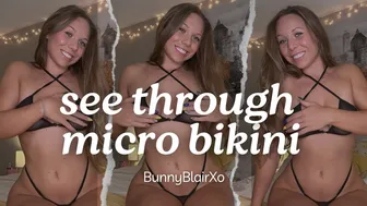 Bunny Blair | SEE THROUGH BIKINIS |Try On Haul, Micro, Transparent