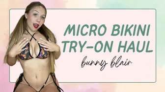 Bunny Blair | Micro Bikini Try-On Haul | Cheeky, Thong 4K