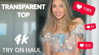 [4K] TRANSPARENT See-Through Sheer Lingerie | Transparent Try on Haul