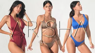 Collage - ARISHA Sneak Peek of upcoming Look Book Videos - #ArishaSwim