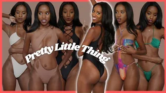 BIKINIS, BIKINIS, BIKINIS... OH MY! ♥️♥️♥️♥️ PRETTY LITTLE THING BIKINI TRY ON HAUL #1