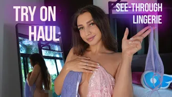 [4K] Transparent Try On Haul | See-Through Outfits with Kristina