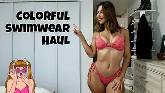 Colorful Swimwear Try On Haul Ft. Berlook - My 100th Try On! #1