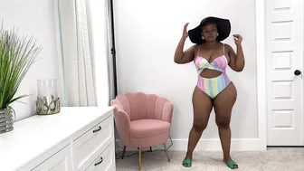 VACATION INSPO♥️♥️|CURVY FASHION |TRENDY|BOOTY SHORT| BIKINI | PLUS SIZE #trending #viral #viralvideo #2