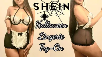 SHEIN Halloween Lingerie Try On Haul