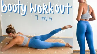 7 MIN EASY BOOTY WORKOUT // knee friendly, no jumping, no equipment, at home // summer ready