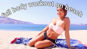 full body workout on beach #1