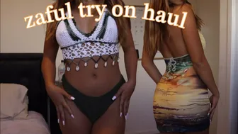 summer zaful clothing try on haul + unboxing review