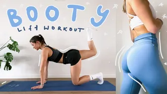 12 MIN BOOTY LIFT WORKOUT // no equipment, intense booty burn // how to lift your butt