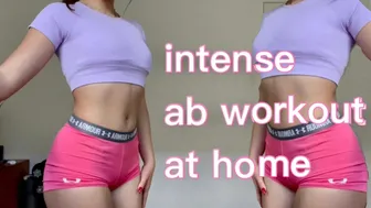 INTENSE ab workout | follow along #1