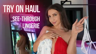 4K SEE-THROUGH Lingerie Try On Haul | Super Chic and TRANSPARENT