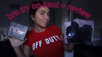 niidor unboxing product review + bra try on haul