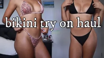 bikini try on haul with my sister 2023