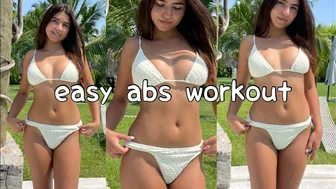 Easy 5 min abs workout at home // Follow along #1