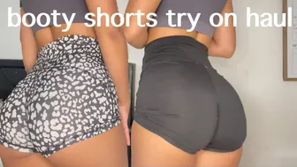 booty shorts activewear try on haul *honest review* #1