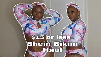 SHEIN Bikini Try On HAUL $15 or Less | Summer 2021 | Size L/XL #bikinihaul #sheingals #plus