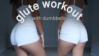 Glute workout with dumbbells | mia paris #1