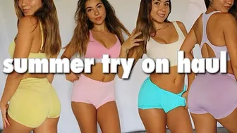 summer workout outfits try on haul #1