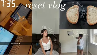 RESET VLOG // i had covid… and i took a week off of training // chitchat, grwm + study vlog #1