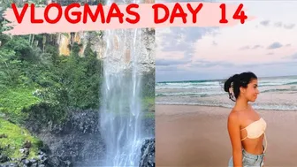 VLOGMAS DAY 14: WEEKEND VLOG| waterfall hike & beach (fun summer vlog 2021)