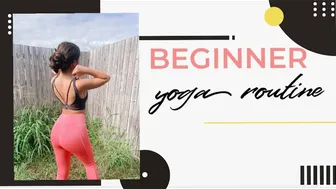 beginner yoga| guided follow along routine #1