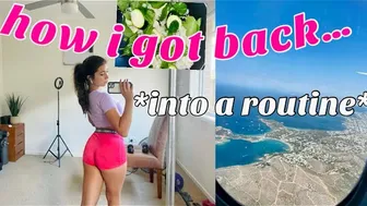 How to Get Back Into a Routine After a Vacation - Unpacking, Gym, Eating Healthy Again, Studying #1