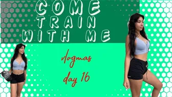 VLOGMAS DAY 16: COME TRAIN WITH ME (glutes + legs) #1