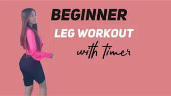 beginner leg workout at home (no equipment) | 5 min #1