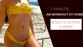 AB WORKOUT AT HOME | 7 MIN (NO EQUIPMENT)